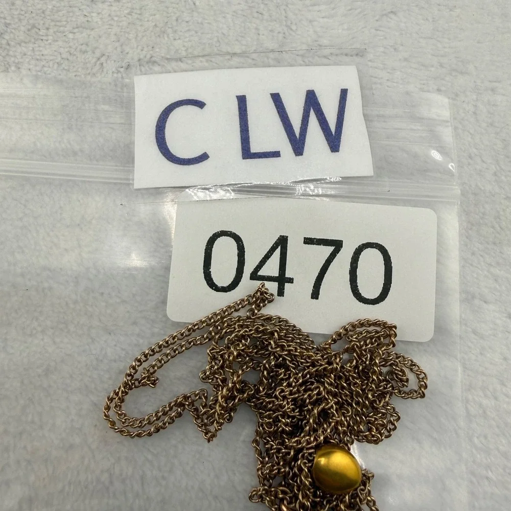 Vintage H&H Gold Filled Watch Chain Gold Tone Fancy Slider  48